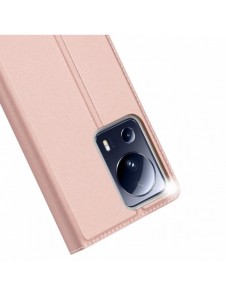 Dux Ducis Skin Pro-fodral för Xiaomi 13 Lite Flip Card-plånboksställ Rosa
