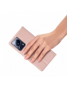 Dux Ducis Skin Pro-fodral för Xiaomi 13 Lite Flip Card-plånboksställ Rosa