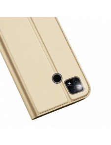 Dux Ducis Skin Pro-fodral för Xiaomi Poco C40 Flip Card-plånboksställ Guld