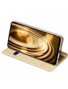 Dux Ducis Skin Pro-fodral för Xiaomi Poco C40 Flip Card-plånboksställ Guld