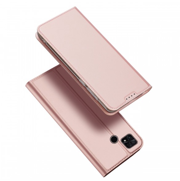 Dux Ducis Skin Pro Fodral till Xiaomi Poco C40 Flip Card Plånboksställ Rosa