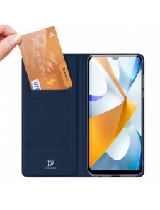 Dux Ducis Skin Pro-fodral för Xiaomi Poco C40 flip-cover-kortplånboksställ blå