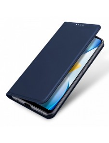 Dux Ducis Skin Pro-fodral för Xiaomi Poco C40 flip-cover-kortplånboksställ blå