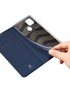 Dux Ducis Skin Pro-fodral för Xiaomi Poco C40 flip-cover-kortplånboksställ blå