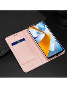 Dux Ducis Skin Pro-fodral för Xiaomi Poco C40 flip-cover-kortplånboksställ blå