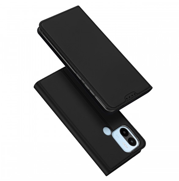 Dux Ducis Skin Pro Fodral för Xiaomi Redmi A1+ Flip Card Plånboksställ Svart
