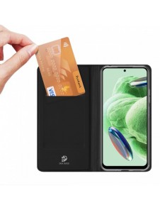 Dux Ducis Skin Pro Fodral För Xiaomi Redmi Note 12 5G / Poco X5 5G Cover Flip Card Plånboksställ Svart