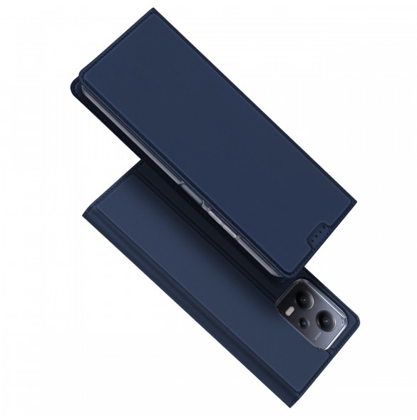 Dux Ducis Skin Pro-fodral för Xiaomi Redmi Note 12 5G / Poco X5 5G Flip Cover Kortplånboksställ Blå