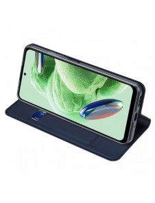 Dux Ducis Skin Pro-fodral för Xiaomi Redmi Note 12 5G / Poco X5 5G Flip Cover Kortplånboksställ Blå
