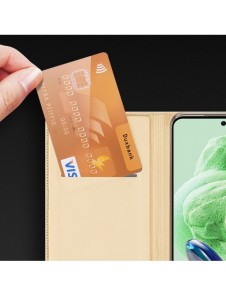 Dux Ducis Skin Pro-fodral för Xiaomi Redmi Note 12 5G / Poco X5 5G Flip Cover Kortplånboksställ Blå