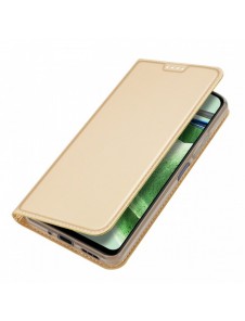 Dux Ducis Skin Pro Fodral För Xiaomi Redmi Note 12 5G / Poco X5 5G Flip Cover Card Plånboksställ Guld