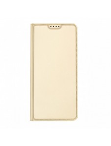 Dux Ducis Skin Pro Fodral För Xiaomi Redmi Note 12 5G / Poco X5 5G Flip Cover Card Plånboksställ Guld
