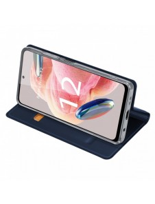 Dux Ducis Skin Pro-fodral till Xiaomi Redmi Note 12 Flip Card-plånboksställ Blå