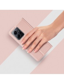 Dux Ducis Skin Pro Fodral för Xiaomi Redmi Note 12 Flip Card Plånboksställ Rosa