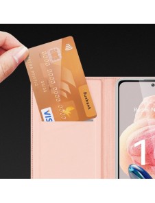 Dux Ducis Skin Pro Fodral för Xiaomi Redmi Note 12 Flip Card Plånboksställ Rosa