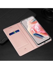 Dux Ducis Skin Pro Fodral för Xiaomi Redmi Note 12 Flip Card Plånboksställ Rosa