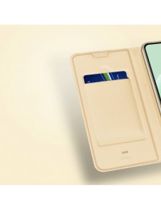 Dux Ducis Skin Pro-fodral till Xiaomi Redmi Note 12 Pro+ Flip Card-plånboksställ guld