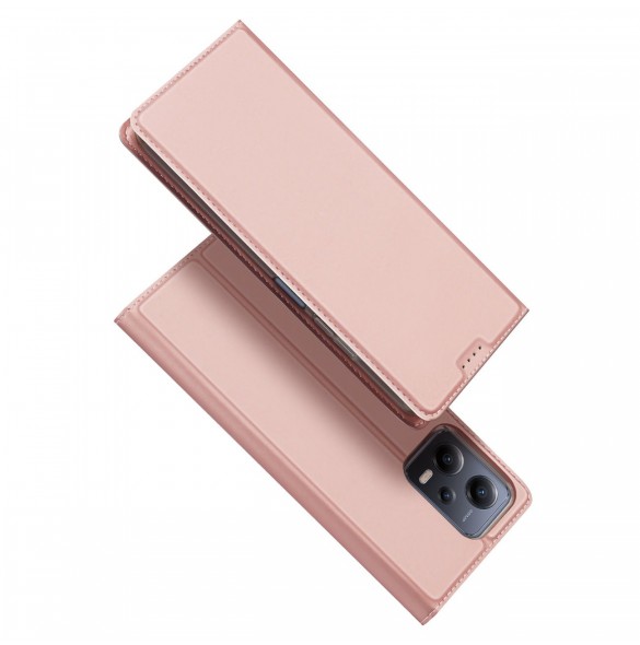 Dux Ducis Skin Pro Fodral För Xiaomi Redmi Note 12 Pro+ Flip Cover Card Plånboksställ Rosa