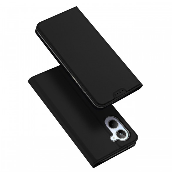 Dux Ducis Skin Pro Fodral Realme 10 Flip Card Plånboksställ Svart