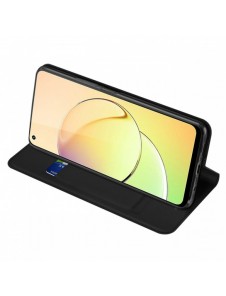 Dux Ducis Skin Pro Fodral Realme 10 Flip Card Plånboksställ Svart