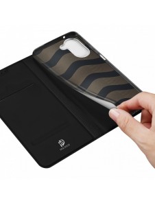 Dux Ducis Skin Pro Fodral Realme 10 Flip Card Plånboksställ Svart