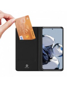 Dux Ducis Skin Pro-fodral Xiaomi 12T Pro / 12T plånbokshölsterfodral med flip black