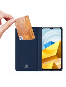 Dux Ducis Skin Pro Fodral Xiaomi Poco M5 plånbokshölsterskydd Blå