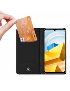 Dux Ducis Skin Pro fodral Xiaomi Poco M5 plånbokshölsterfodral med flip black