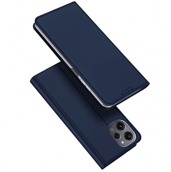 Dux Ducis Skin Pro eko-läderfodral till Xiaomi Poco M6 Pro/Redmi 12/Redmi 12R - blå