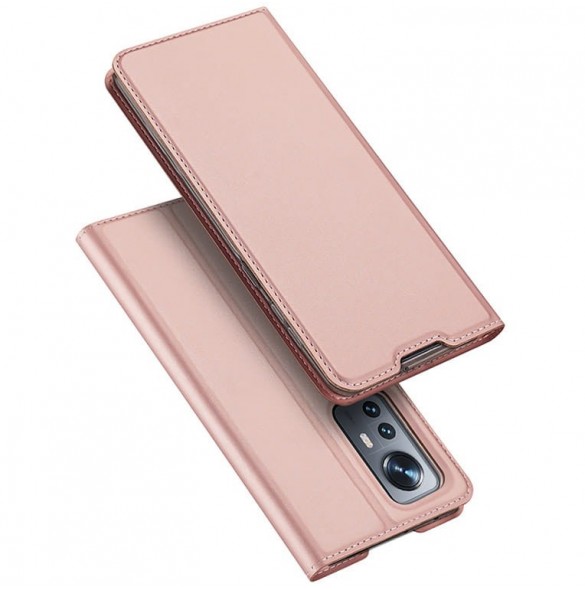Dux Ducis Skin Pro flipfodral, plånbok och stativ för Xiaomi Poco M6 Pro / Redmi 12/12R - rosa