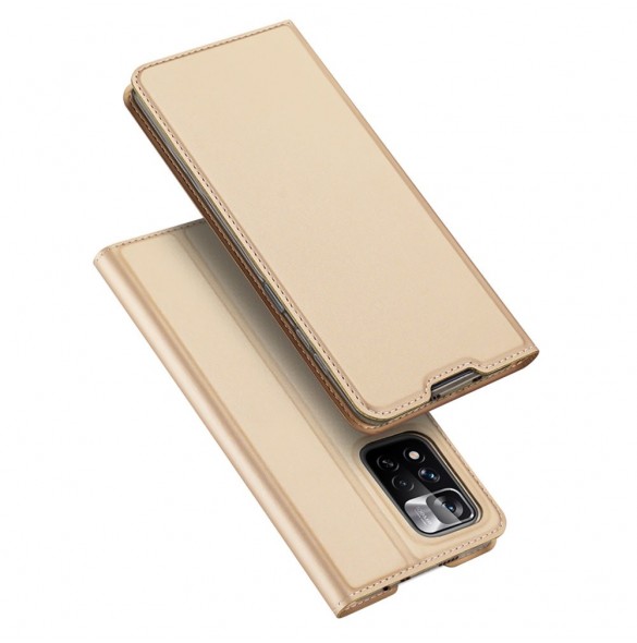 Dux Ducis Skin Pro hölsterfodral Cover Flip Poco M4 Pro 5G guld