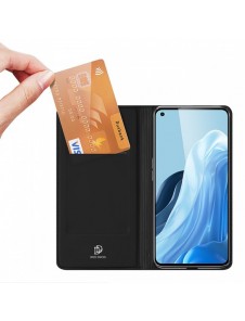 Dux Ducis Skin Pro hölsterfodral med flik Oppo Reno7 Pro 5G svart
