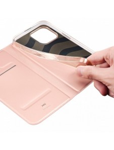 Dux Ducis Skin Pro hölster skal flip skal för iPhone 14 Pro Max rosa