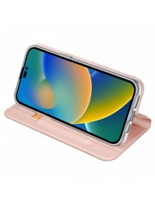 Dux Ducis Skin Pro hölster skal flip skal för iPhone 14 Pro rosa
