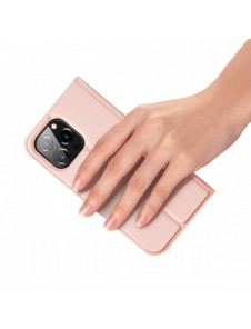Dux Ducis Skin Pro hölster skal flip skal för iPhone 14 Pro rosa