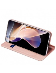 Dux Ducis Skin Pro Hölster Cover Flip Cover för Poco M4 Pro 5G rosa