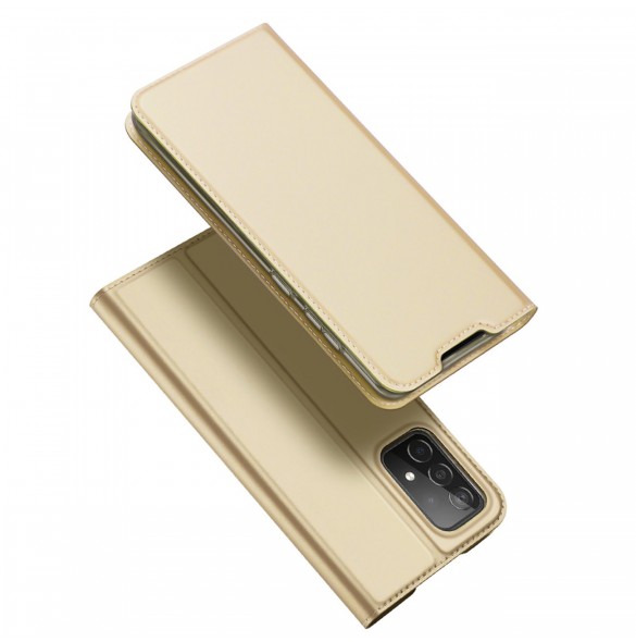 Dux Ducis Skin Pro Hölster Cover Flip Cover för Samsung Galaxy A73 guld