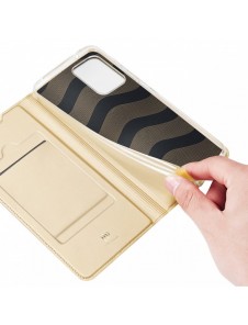Dux Ducis Skin Pro Hölster Cover Flip Cover för Samsung Galaxy A73 guld