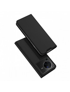 Dux Ducis Skin Pro hölsterskydd flip-skydd för Vivo X80 Pro svart