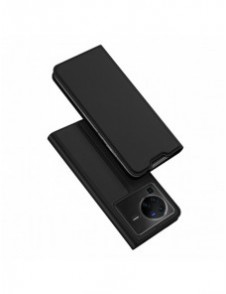 Dux Ducis Skin Pro hölsterskydd flip-skydd för Vivo X80 Pro svart