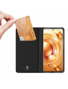 Dux Ducis Skin Pro hölsterskydd flip-skydd för Vivo X80 Pro svart