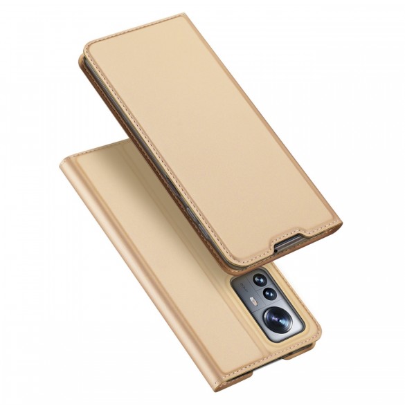 Dux Ducis Skin Pro Hölster Cover Flip Cover för Xiaomi 12 Pro guld