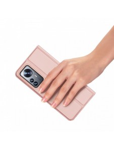 Dux Ducis Skin Pro Hölster Cover Flip Cover för Xiaomi 12 Pro rosa