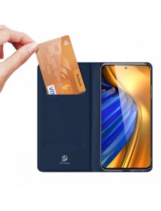 Dux Ducis Skin Pro Hölster Cover Flip Cover för Xiaomi Poco F4 5G blå
