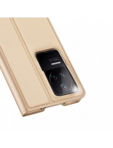 Dux Ducis Skin Pro Hölster Cover Flip Cover för Xiaomi Poco F4 5G guld