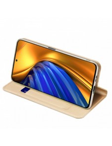 Dux Ducis Skin Pro Hölster Cover Flip Cover för Xiaomi Poco F4 5G guld