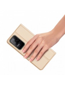 Dux Ducis Skin Pro Hölster Cover Flip Cover för Xiaomi Poco F4 5G guld