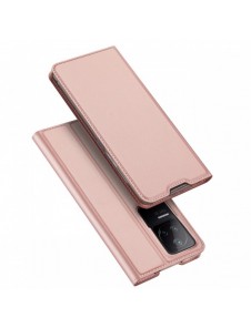 Dux Ducis Skin Pro Hölster Cover Flip Cover för Xiaomi Poco F4 5G rosa