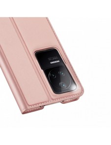 Dux Ducis Skin Pro Hölster Cover Flip Cover för Xiaomi Poco F4 5G rosa