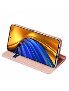 Dux Ducis Skin Pro Hölster Cover Flip Cover för Xiaomi Poco F4 5G rosa